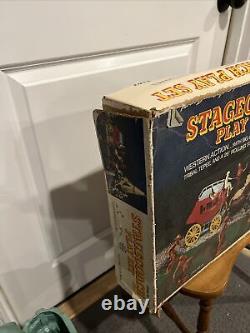 Vintage Stagecoach Play Set Marx Toys in original box