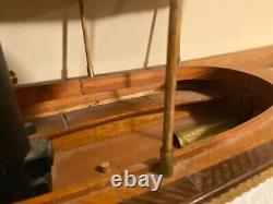 Vintage Steamboat Wooden Toy Large Boat ad-15