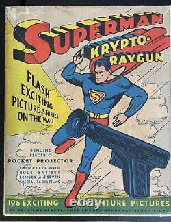 Vintage Superman Krypto-Raygun Pocket Projector 1940s Daisy Manufacturing Co