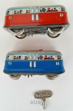 Vintage Technofix ROCKY MOUNTAINS TRAIN Wind Up Toy Set #312 Western Germany