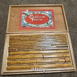 Vintage The Classroom Printer Stamp Kit