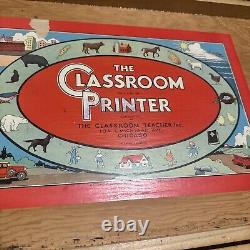 Vintage The Classroom Printer Stamp Kit