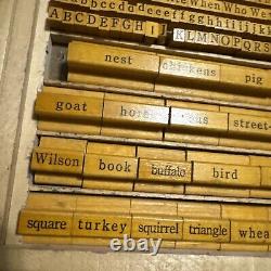 Vintage The Classroom Printer Stamp Kit