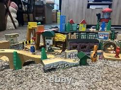 Vintage Thomas The Train Wooden Train Set