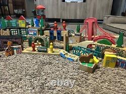 Vintage Thomas The Train Wooden Train Set