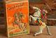 Vintage Tin 1938 Marx Lone Ranger, Hi Yo Silver Wind Up Toy With Original Box