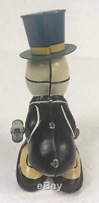 Vintage Tin Jiminy Cricket Windup Toy Japan Line Mar Walt Disney Needs Repair