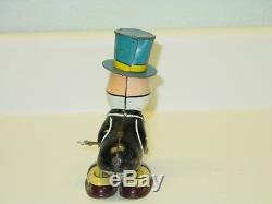 Vintage Tin Jiminy Cricket Windup Toy, Linemar Toys, Japan Line Mar Walt Disney