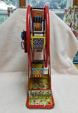 Vintage Tin Litho Chein Hercules Ferris Wheel