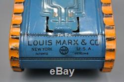 Vintage Tin Litho Wind-Up Toy, Doughboy Tank with Original Box, MARX, ca. 1930, VG