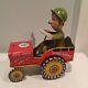 Vintage Tin Toy GI Joe and His Jouncing Jeep 1940's