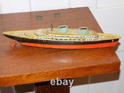 Vintage Tin Wind Up SS Wolverine Ship