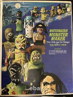 Vintage Topper Toys Motorized Monster Maker Parts Restoration Made In USA
