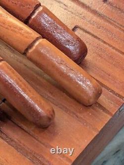 Vintage Toy Crank Hands, Beautiful Wood Handmade Vintage