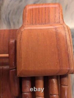 Vintage Toy Crank Hands, Beautiful Wood Handmade Vintage