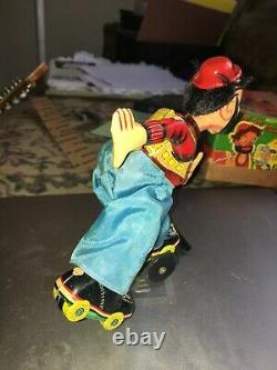 Vintage Tps Roller Skating Clown In Original Box Ex