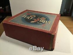 Vintage Tri-ang Gyro Cycle Clockwork Wind Up Tin Plate Toy In Its Original Box
