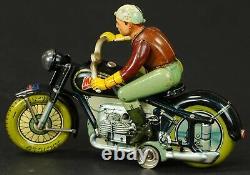 Vintage US Zone Germany ARNOLD MAC 700 Motorcycle Tin Windup Toy