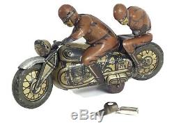 Vintage US Zone Germany CKO 353 Kellerman SOZIUS Motorcycle Tin Windup Toy