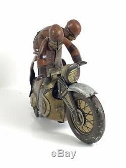 Vintage US Zone Germany CKO 353 Kellerman SOZIUS Motorcycle Tin Windup Toy