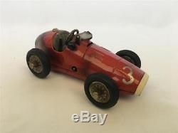 Vintage U. S. Zone German Wind-Up Toy Car Schuco Grand Prix Racer 1070 #3
