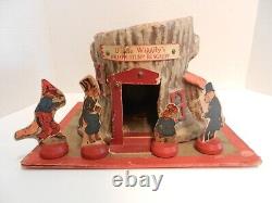 Vintage Uncle Wiggily's Hollow Stump Bungalow 1920's