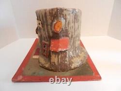 Vintage Uncle Wiggily's Hollow Stump Bungalow 1920's