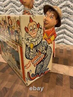 Vintage Unique Art Howdy Doody Tin Wind Up Toy With Reproduction Box
