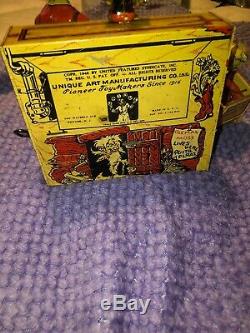 Vintage Unique Art Lil' Abner & The Dog Patch 4 Man Band Tin Litho Wind Up READ