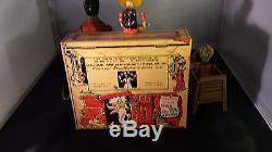 Vintage Unique Art Mfg Li'l Abner Dogpatch Band Mechanical Toy Original Box 1945