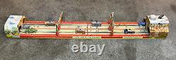 Vintage Unique Art's Mfg Co. Tin Litho Lincoln Tunnel Wind Up Toy, Works Perfect