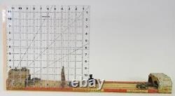 Vintage Unique Art's Tin Litho Lincoln Tunnel Wind Up Toy -WORKS