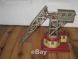 Vintage Us Zone German Crane Antique Tin Toy Wind Up Rare Marklin Bing Station