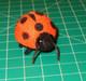 Vintage Wagner Kunstlerschutz Handwork Flocked Ladybug West Germany 2 Rare