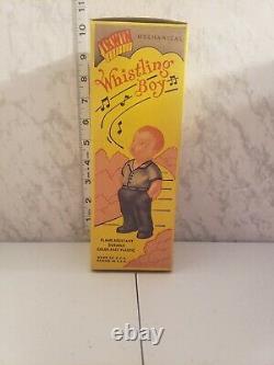 Vintage Whistling Boy Wind Up Mechanical Toy With Original Box 1951 Irwin Toys