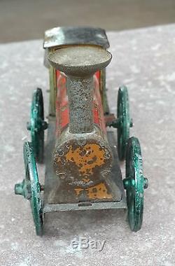 Vintage Wind Up 575 Ges-gesch Litho Tin Engine Toy In V Good Condition, Germany