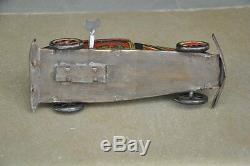 Vintage Wind Up B 157 Litho Car Tin Toy, Collectible
