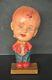 Vintage Wind Up Colorful Mr. Big Head Laughing Celluloid Toy, Japan