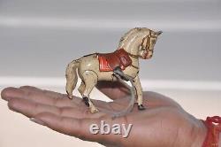 Vintage Wind Up DRGM Running Horse Litho Tin Toy, Germany