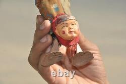 Vintage Wind Up Litho Acrobat Clown / Joker Tin Toy, Japan