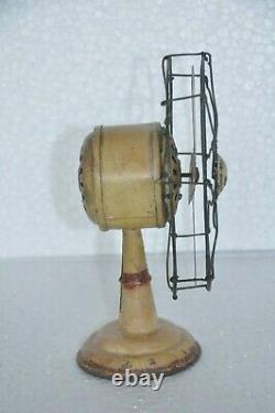Vintage Wind Up Litho Anchor Mark Fan Tin Toy/Model, Japan