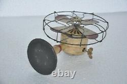 Vintage Wind Up Litho Anchor Mark Fan Tin Toy/Model, Japan