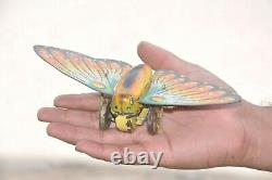 Vintage Wind Up Litho Butterfly / Moth Litho Tin Toy, Japan/Germany