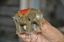 Vintage Wind Up Litho'Y' Mark Elephant Tin Toy, Japan