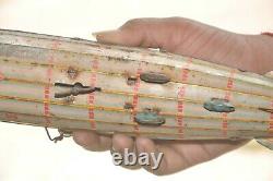 Vintage Wind Up MACON Big K. S Trademark Zeppelin Litho Airship Tin Toy, Japan
