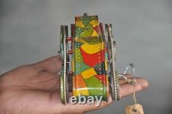 Vintage Wind Up Military War Tank Litho Tin Toy, Japan