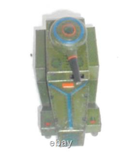 Vintage Wind Up T. N Trademark ME- 593 Litho Army Tank Tin Toy, Japan