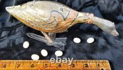 Vintage Wind Up Tin Toy Articulated Goose Lays Eggs Louis Marx Co. New York