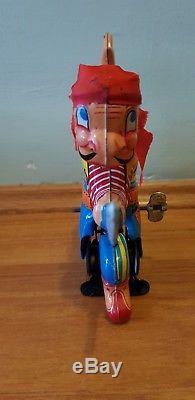 Vintage Wind Up Tin Toy. Japan. 50s. Mikuni. Mechanical Pirate. Boxed. Working