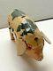 Vintage Wind Up Tin Toy Lucky PIG Made in U. S. Zone Germany Works